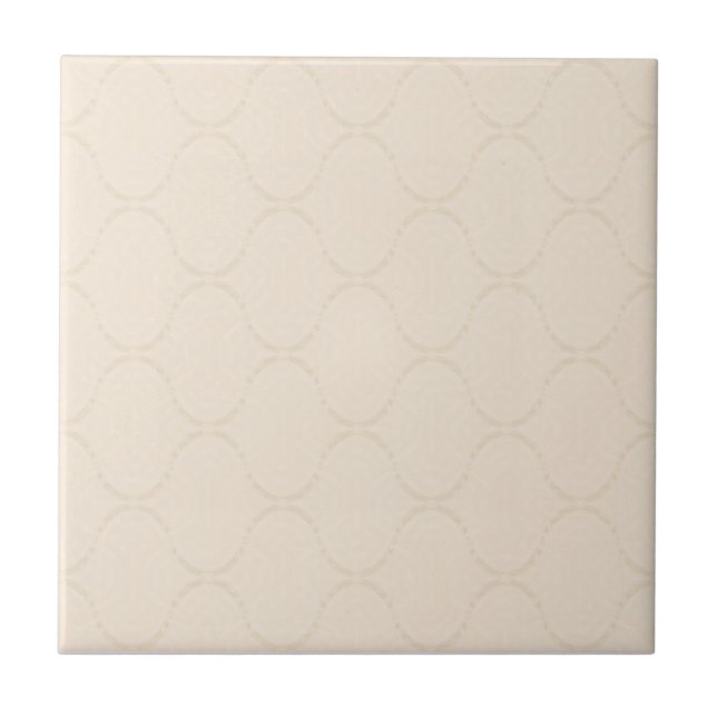 Elegant cream pattern in art deco style. kakelplatta (Framsidan)