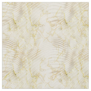 Elegant Cream Ripple & guld Tyg