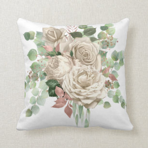 ELEGANT CREAM RO EUCALYPTUS CUSHION KUDDE
