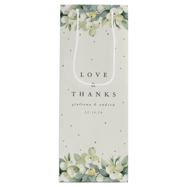 Elegant Cream Snowberry+Eucalyptus Winter Wedding (Framsidan)