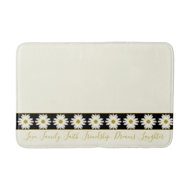 Elegant Creamy White Bath Mat Badrumsmatta (Framsidan)