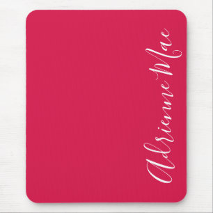 Elegant Crimson Red Personlig Musmatta