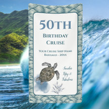 Elegant Cruise Door Decor Sign Birthday