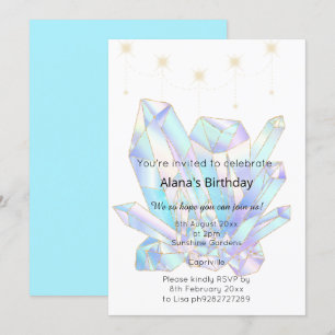 ELEGANT CRYSTAL INSPIRED BIRTHDAY INBJUDNINGAR