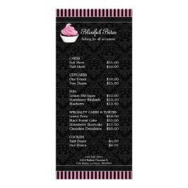 Elegant Cupcake Bakery Meny Prislista