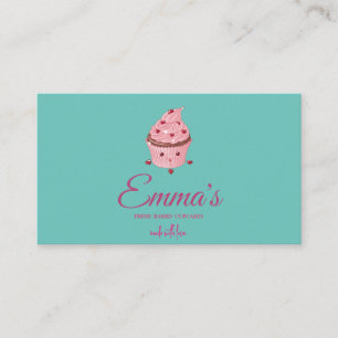 Elegant Cupkaka Bakery Baker Chef Catering Visitkort