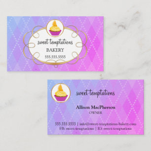 Elegant Cupkaka Bakery Visitkort