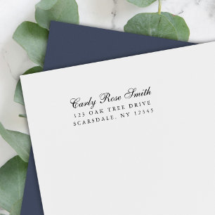 Elegant Cursive Classic-Returadress Självfärgande Stämpel