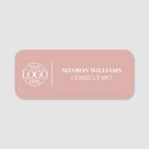 Elegant Custom Business Logo Employee Magnetic