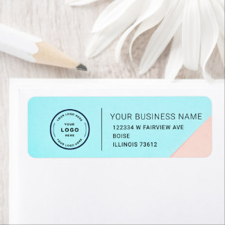 Elegant Custom Business Return Address Label Returadress Etikett