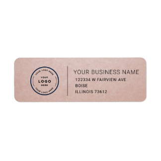 Elegant Custom Business Return Address Label Returadress Etikett