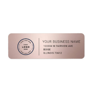 Elegant Custom Business Return Address Label Returadress Etikett