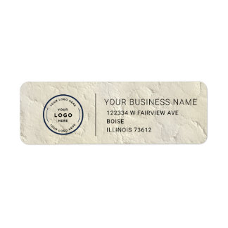 Elegant Custom Business Return Address Label Returadress Etikett