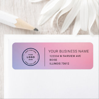 Elegant Custom Business Return Address Label Returadress Etikett