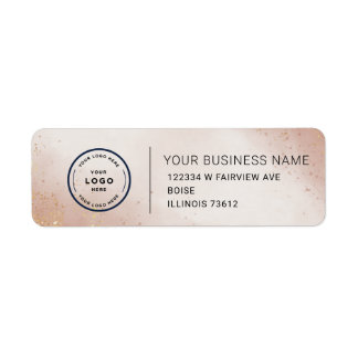 Elegant Custom Business Return Address Label Returadress Etikett
