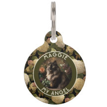 Elegant Custom Cat Mom Gift Hydrangeas Motif