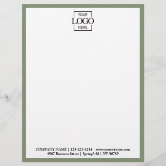 Elegant Custom Company Företagets Logotyp Varumärk Brevhuvud