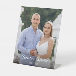 Elegant Custom Couple Photo Script Name Valentine