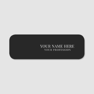 Elegant custom Logo Employee magnetic, safety pin Namnbricka