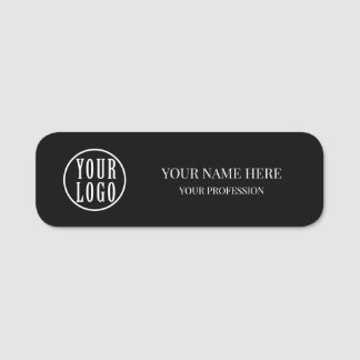 Elegant custom Logo Employee magnetic, safety pin Namnbricka