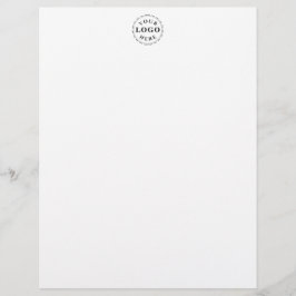 Elegant Custom Logo Mark Letterhead Chic Office Pa Brevhuvud