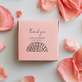 Elegant Custom Scallop Shell Baby Shower  Stämpel
