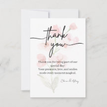Elegant Custom Thank You Card