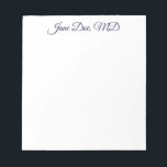 Elegant customized professional name notepad anteckningsblock<br><div class="desc">Elegant customized professional name notepad</div>