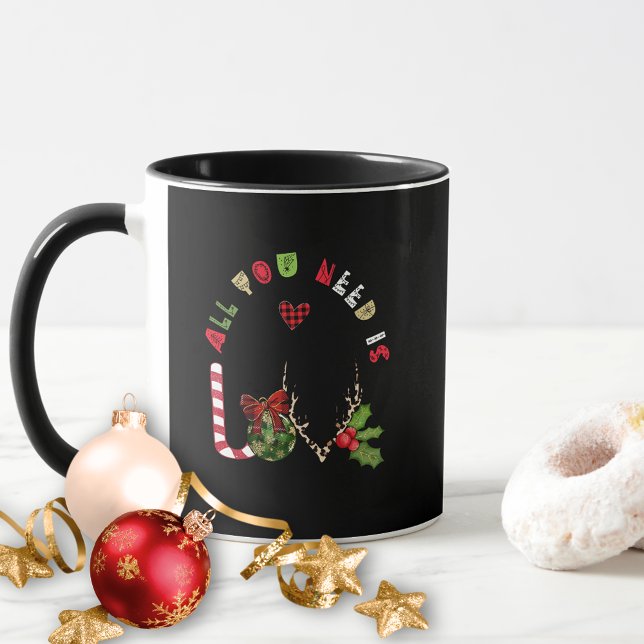 Elegant Cute Allt du behöver är Kärlek Modern jul Mugg (Skapare uppladdad)