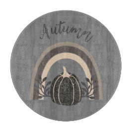 Elegant Cute Autumn Black Pumpkin Rainbow