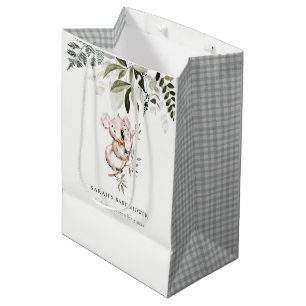 Elegant Cute Cudely Koala Foliage Baby Shower