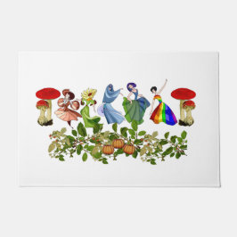 Elegant Cute Dancing Girls Mushroom Fall Pumpkin