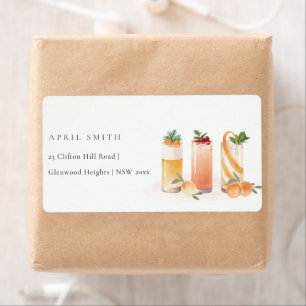 Elegant Cute Frukt Cocktail Orange Adress Fraktsedel