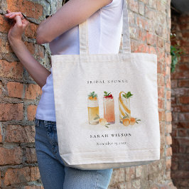 Elegant Cute Frukt Cocktail Orange Möhippa Tygkasse