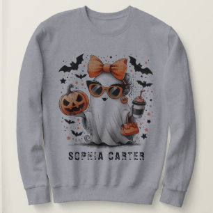 Elegant Cute Funny Ghost Halloween Women's Basic T Shirt