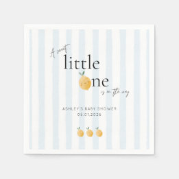 Elegant Cute Lemon Citrus Baby Shower Pappersservett