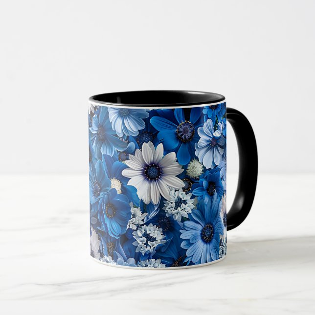 Elegant Cute Sophisticated Chic Romantic Blommigt Mugg (Framsida höger)