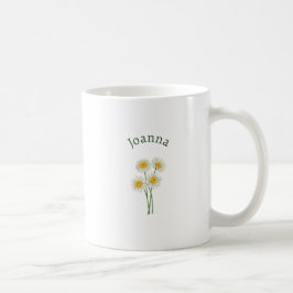 Elegant Cute Sophisticated Named Romantic Floral  Kaffemugg
