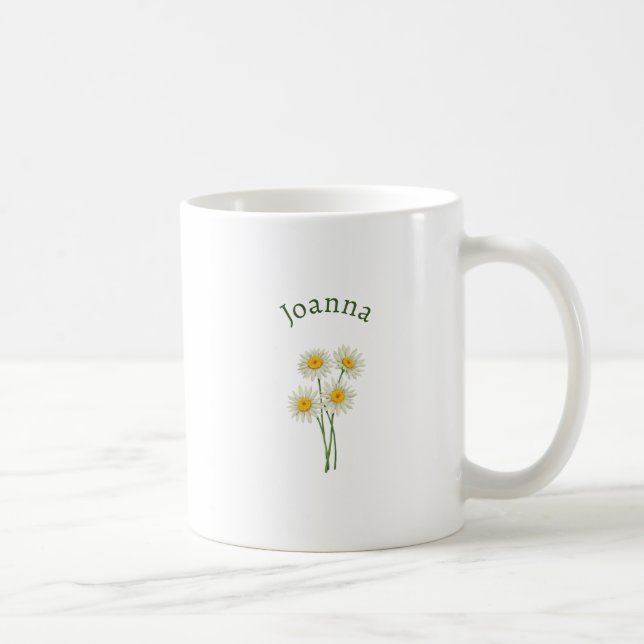 Elegant Cute Sophisticated Named Romantic Floral  Kaffemugg (Höger)