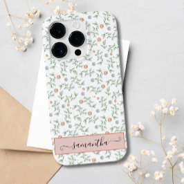 Elegant Cute White Foliage Löv Pearls Anpassningsb
