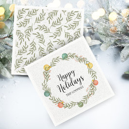 Elegant Cypress Glad helg Festive Pappersservett