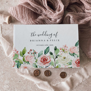 Elegant DaBlommigt hösten  Bröllop Gästböcker