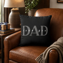 Elegant DAD Love You Svart Kudd