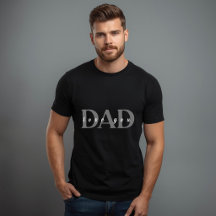Elegant DAD Love You Svart T-Shirt