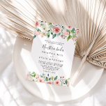 Elegant Daety Autumn Blommigt Nuestra Boda Bröllop Inbjudningar<br><div class="desc">Den här eleganten i höstdagen är blommigten nuestra boda bröllopsinbjudan perfekt för ett modernt bröllop. Utformningen illustrerar rosa,   och vit ros,  grönt som är en del av buketter,  vilket förstärker den vackra höst färger.</div>