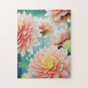 Elegant Dahlia Flowers Pussel
