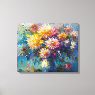 Elegant Dahlia Sonata Fine Art Canvastryck