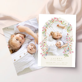 elegant dainty floral arch 2 photo our baby birth meddelande