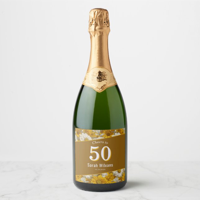 Elegant Daisy 70-årsfirande Bästa vän Yellow (Framsida)