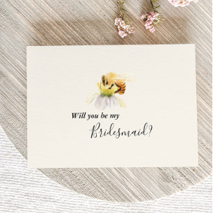 Elegant Daisy Bridesmaid Frieri kort